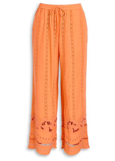 Martina embroidered cotton-blend trousers by DAMSON MADDER