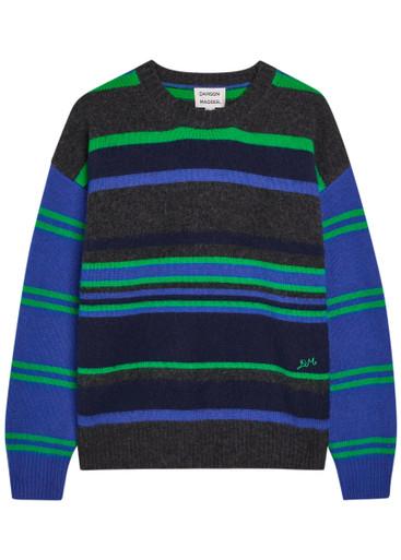 Rene striped merino wool jumper by DAMSON MADDER