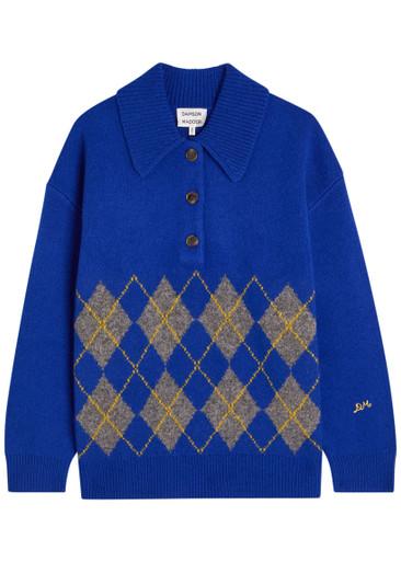 Saskia argyle wool jumper by DAMSON MADDER