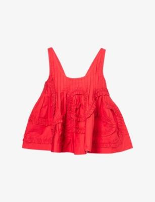 Stella Ruffled Cotton Top by DAMSON MADDER