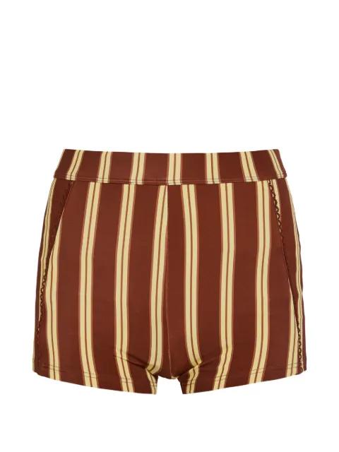 Trudi stripe-pattern shorts by DAMSON MADDER