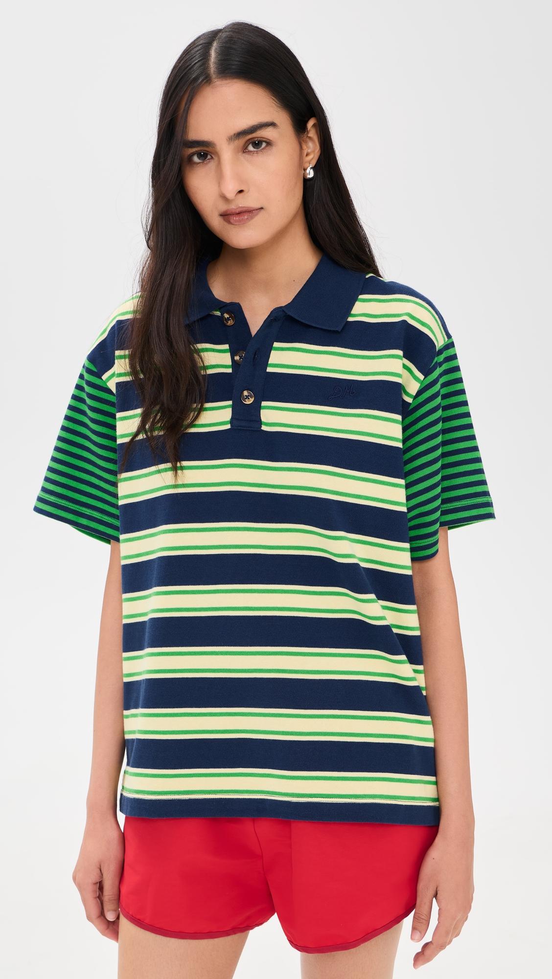Zia Rugby Mix Stripe Shirt by DAMSON MADDER
