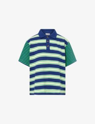 Zia Striped Cotton Rugby Shirt by DAMSON MADDER