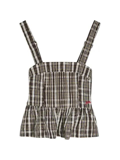 check-pattern top by DAMSON MADDER
