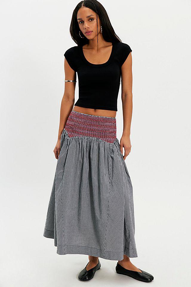 Damson Madder Layla Godet Midi Skirt by DAMSON MADDER | FREE PEOPLE