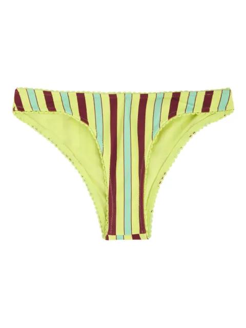 striped bikini bottom by DAMSON MADDER