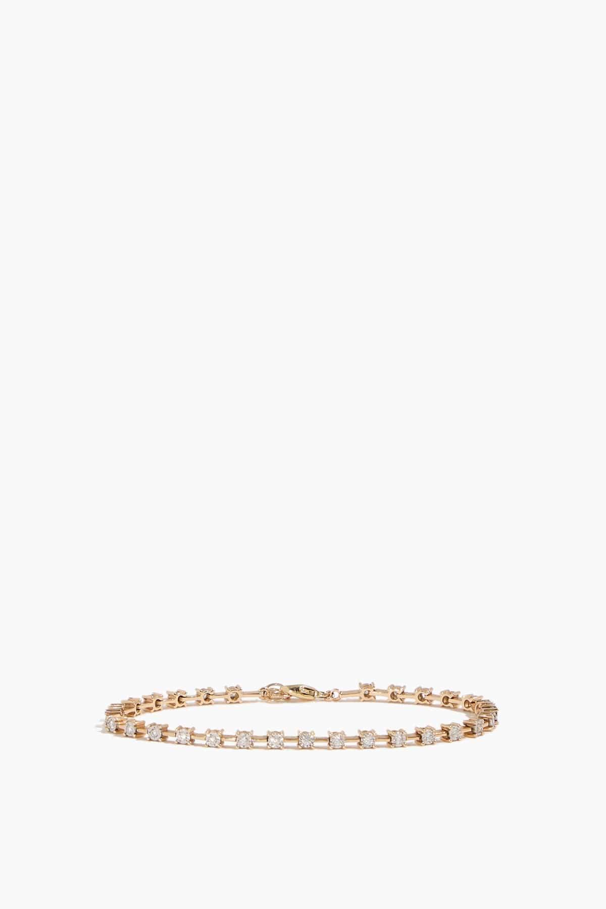 Ava Bea Interval Tennis Bracelet in 14k Yellow Gold by DANA REBECCA