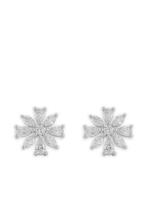 14K white gold Alexa Jordyn diamond stud earrings by DANA REBECCA DESIGNS