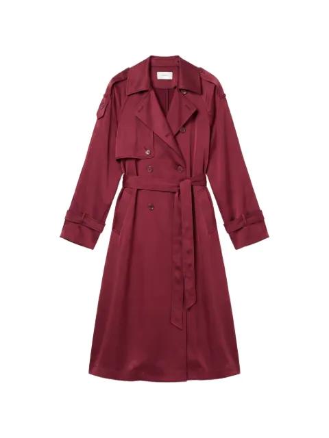 double-breasted belted trench coat by DANAME