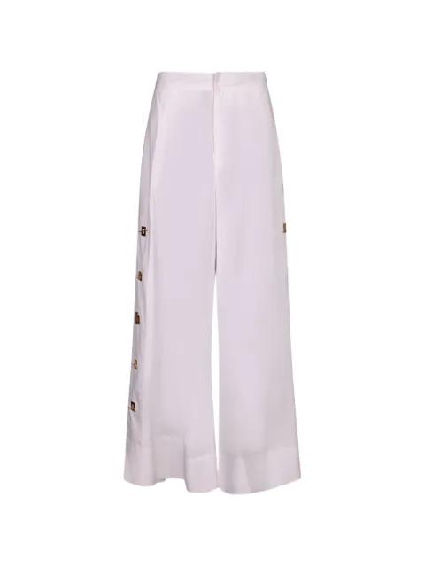 metal-detail palazzo pants by DANAME