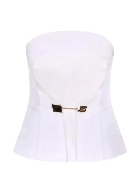 strapless top by DANAME