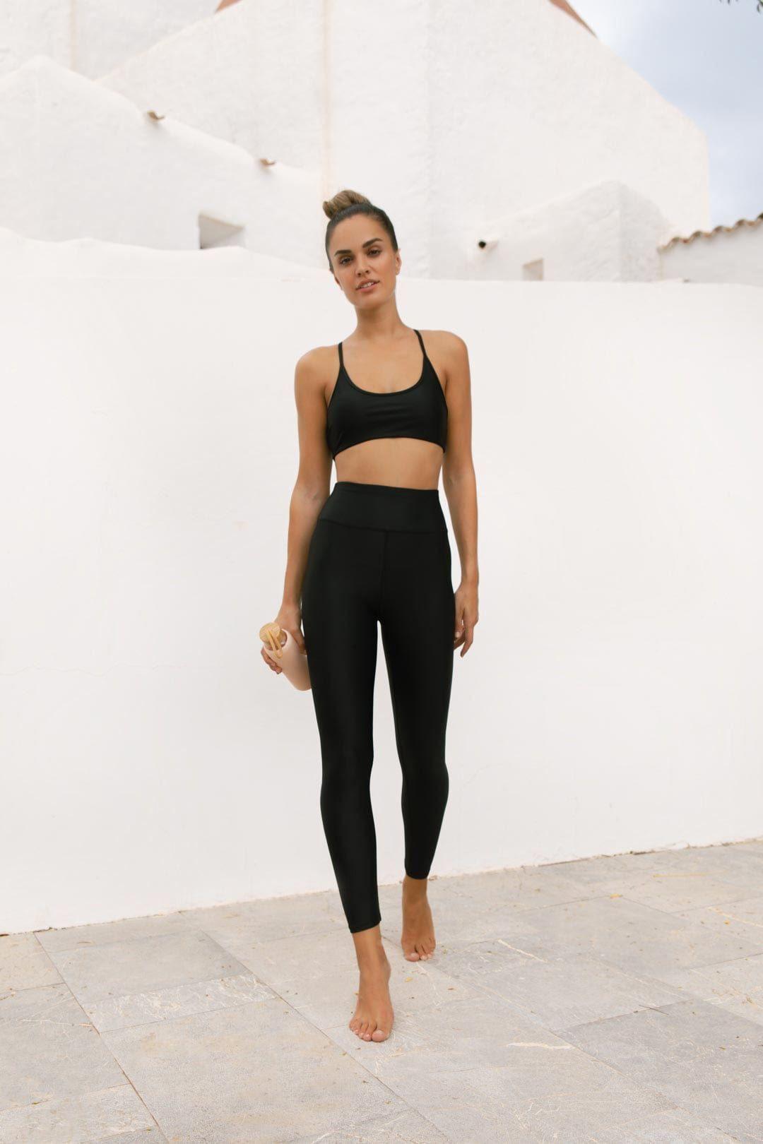Malala Stretchy Yoga Leggings Breathable High Rise Gym Active Pants by DANCING LEOPARD