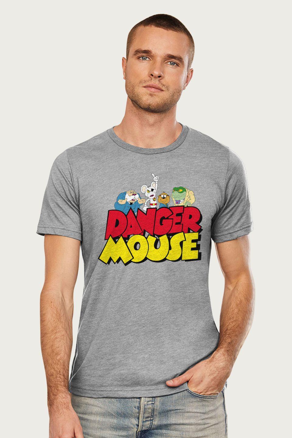 Logo With Characters Danger Mouse T-Shirt by DANGER MOUSE