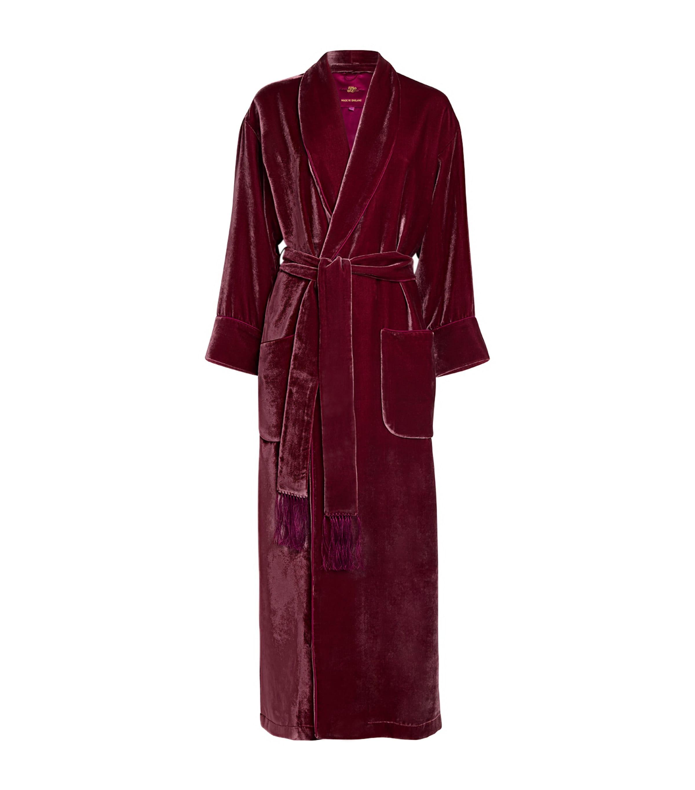 Daniel Hanson Velvet Silk-Lined Robe by DANIEL HANSON