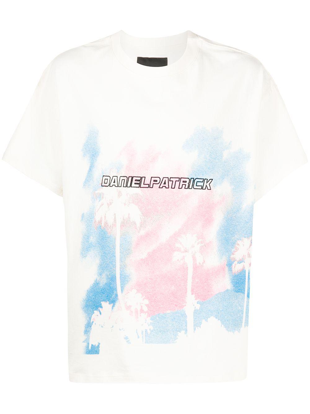 graphic-print crew neck T-shirt by DANIEL PATRICK