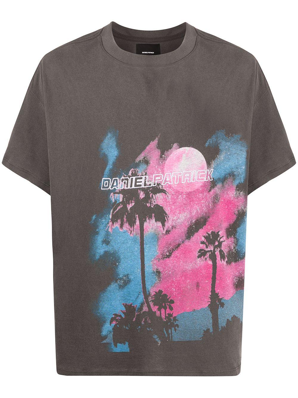 graphic-print crew neck T-shirt by DANIEL PATRICK