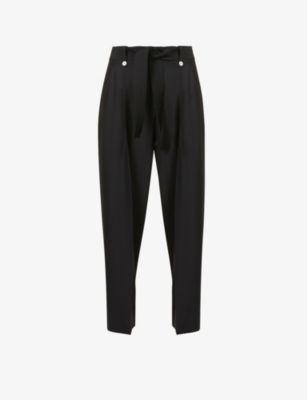Judo tapered mid-rise wool trousers by DANIEL POLLITT