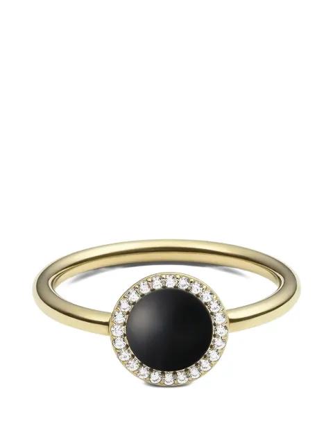 Audrey black-agate ring by DANIEL WELLINGTON