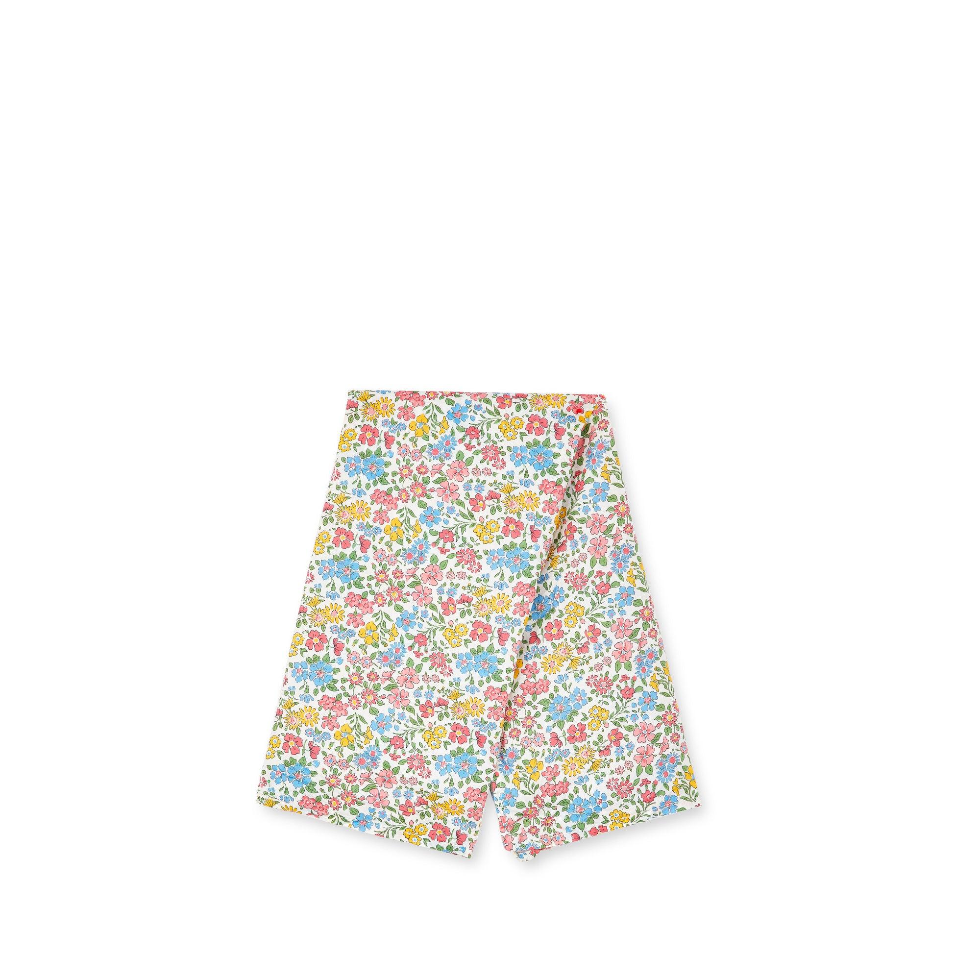 Daniela Gregis - DSM Exclusive Liberty Print Washed Medium Handkerchiefs Scarf - (White/Red/Blue/Yellow) by DANIELA GREGIS