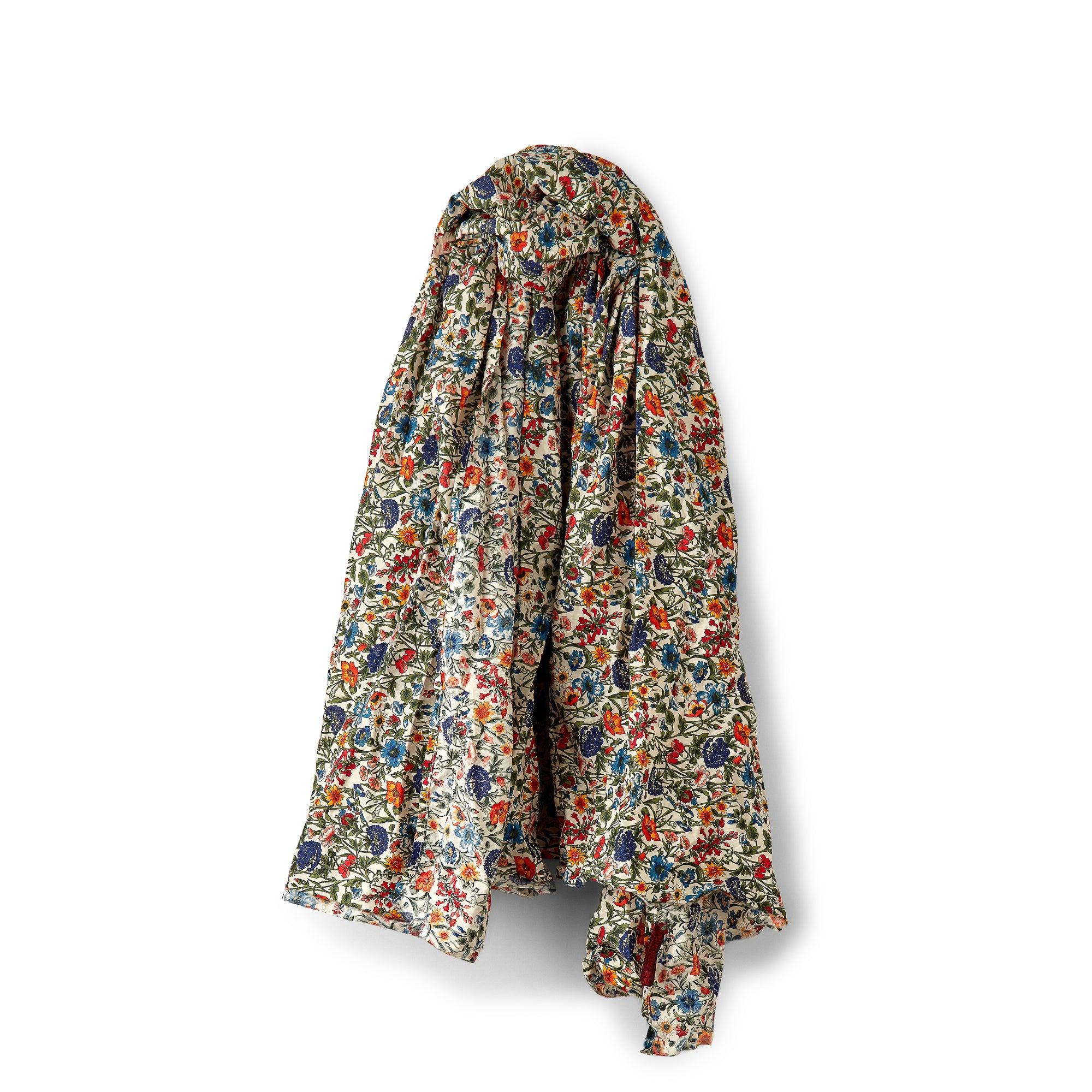 Daniela Gregis - DSM Exclusive Liberty Print Washed Shawl - (White/Green/Multi) by DANIELA GREGIS