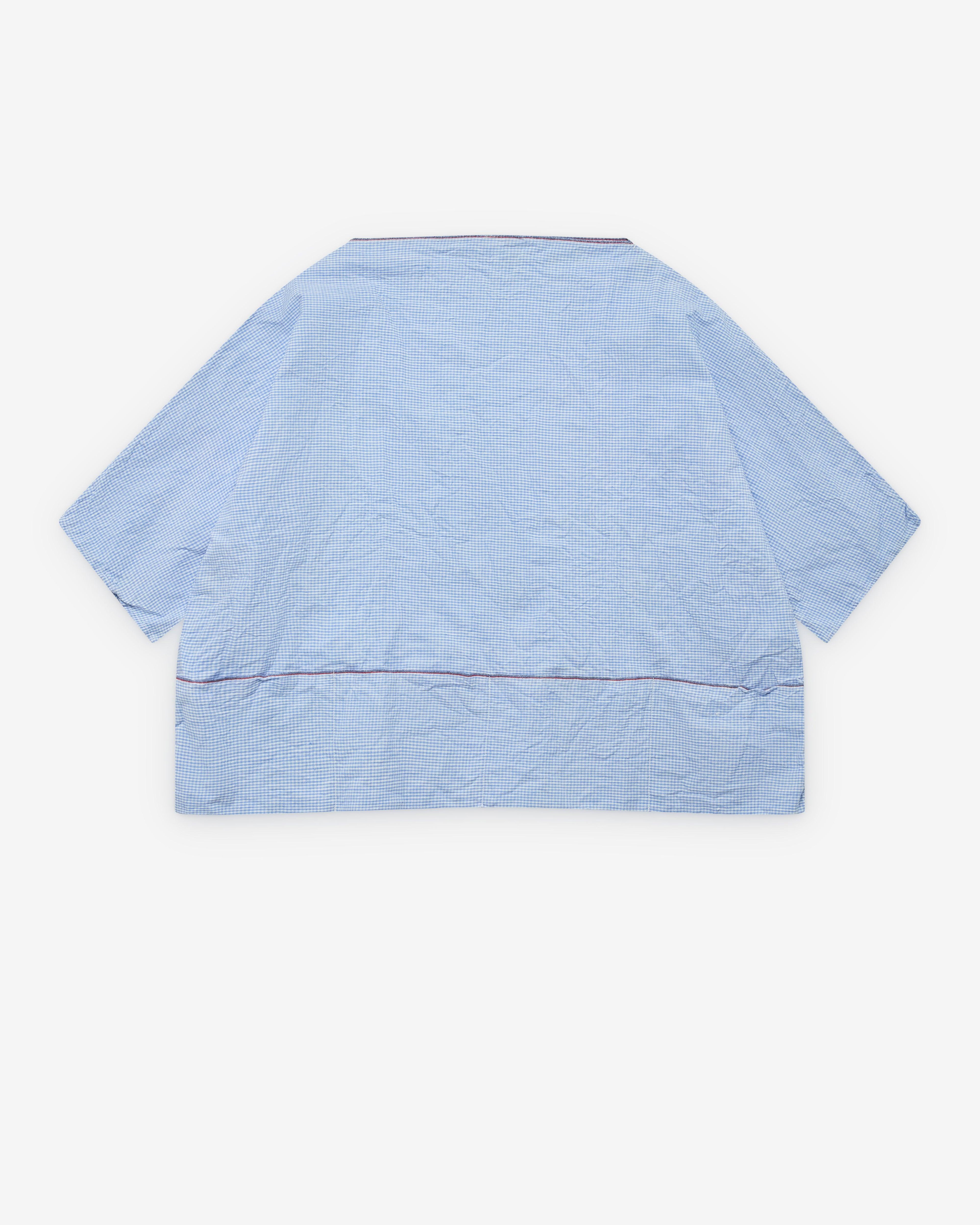 Daniela Gregis - Women's Boat Neck Top - (Blue) by DANIELA GREGIS
