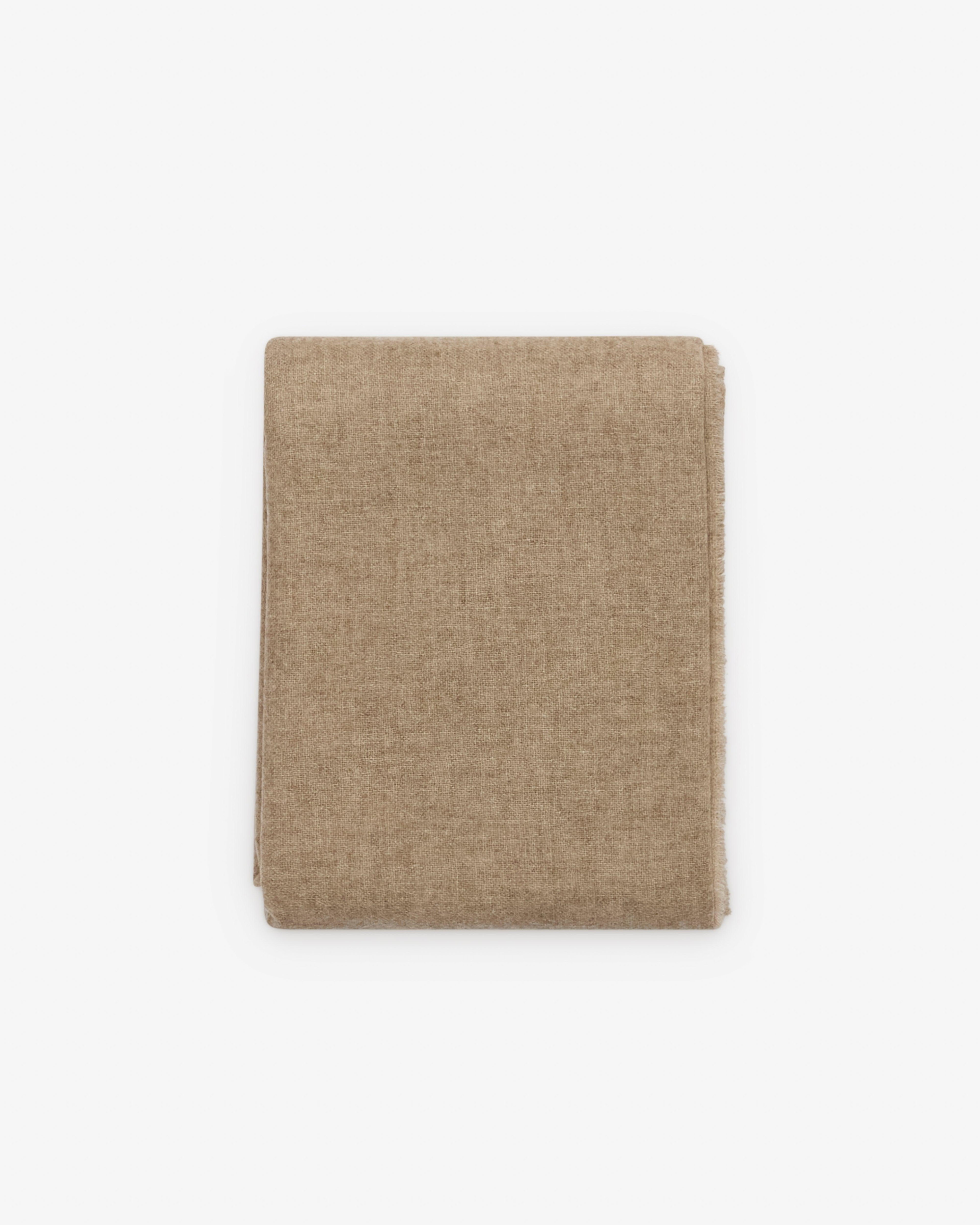 Daniela Gregis - Women's Cashmere Shawl - (Light Brown) by DANIELA GREGIS