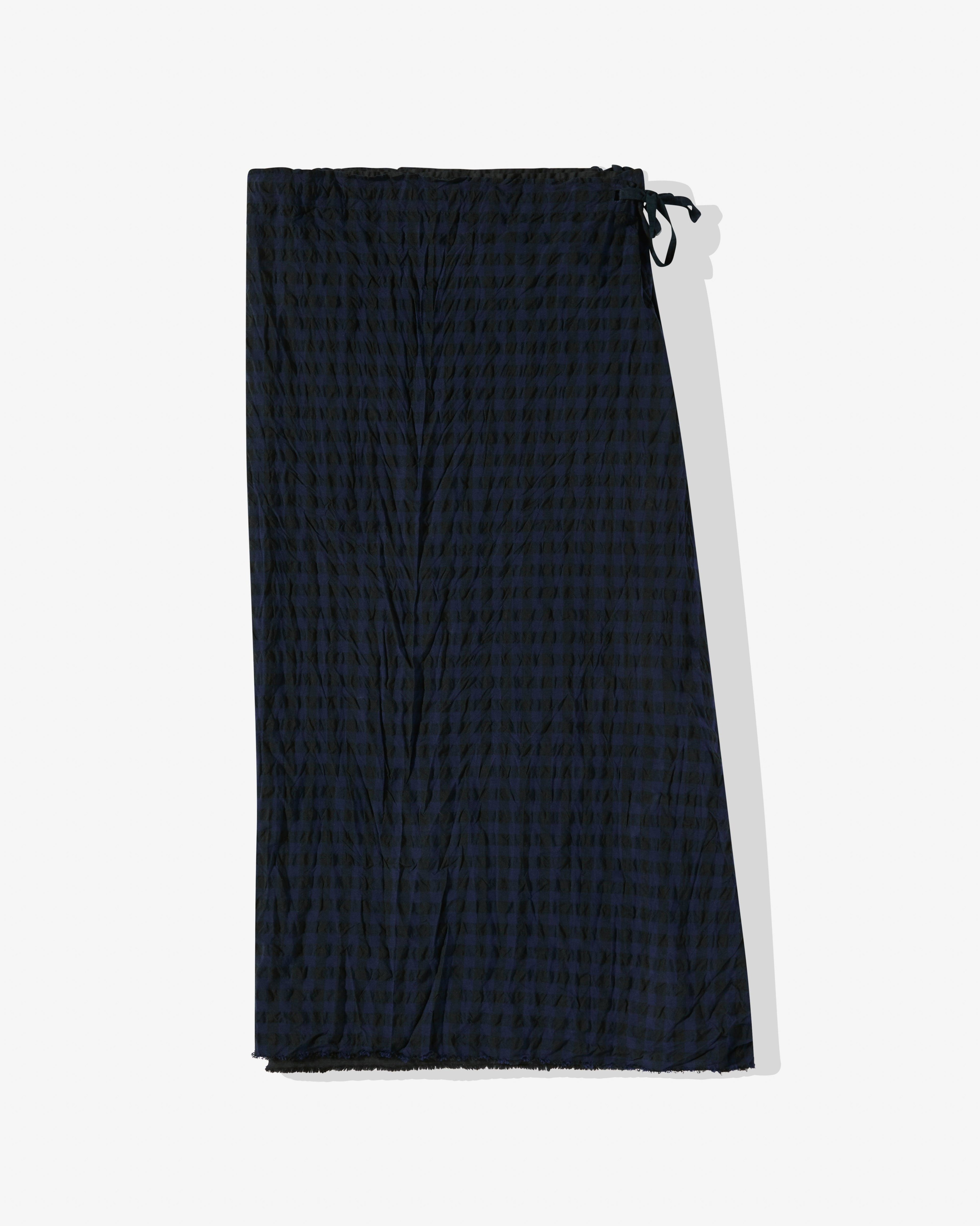Daniela Gregis - Women’s Drawcord Skirt - (Navy/Blue) by DANIELA GREGIS