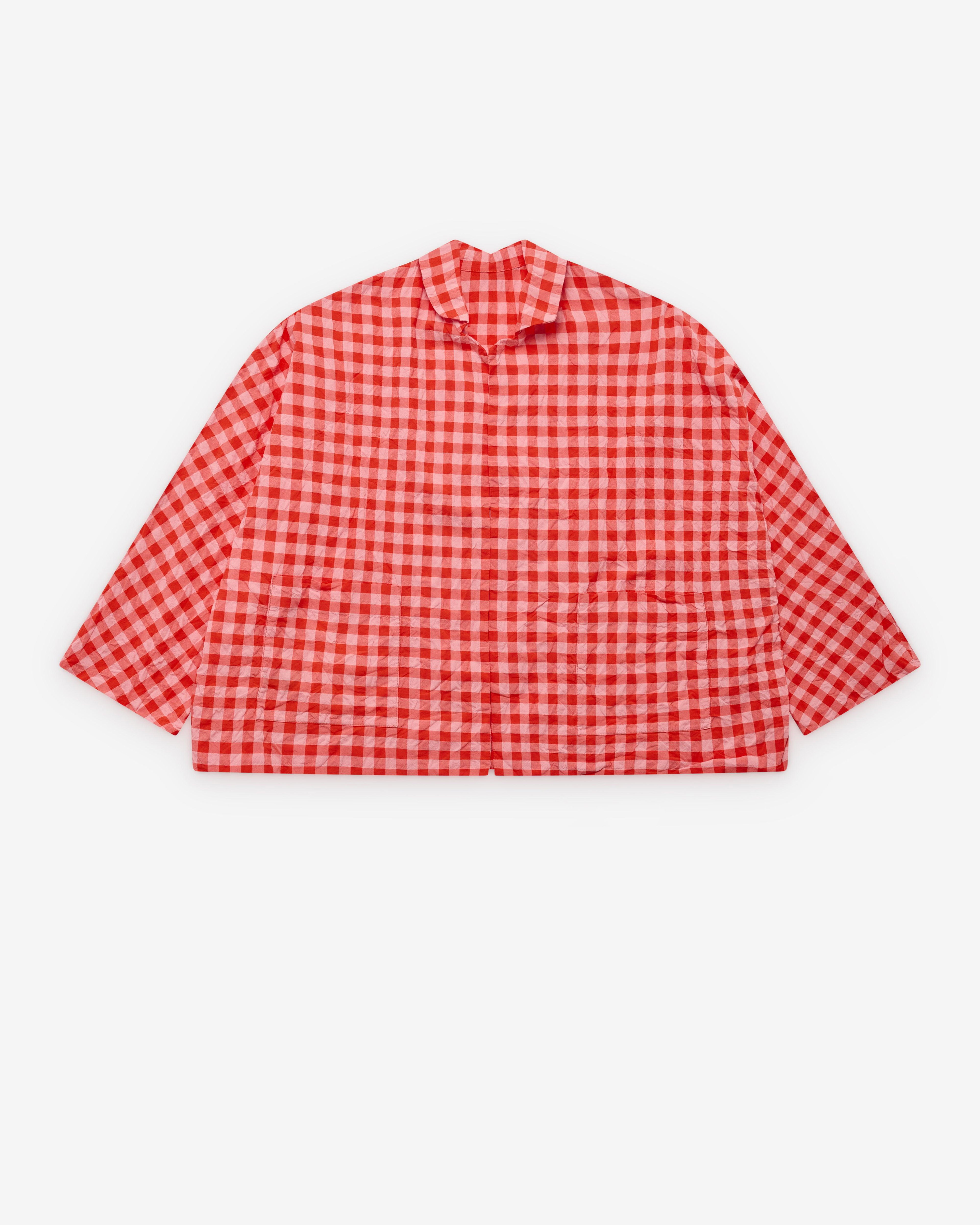 Daniela Gregis - Women's Gingham Jacket - (Red) by DANIELA GREGIS