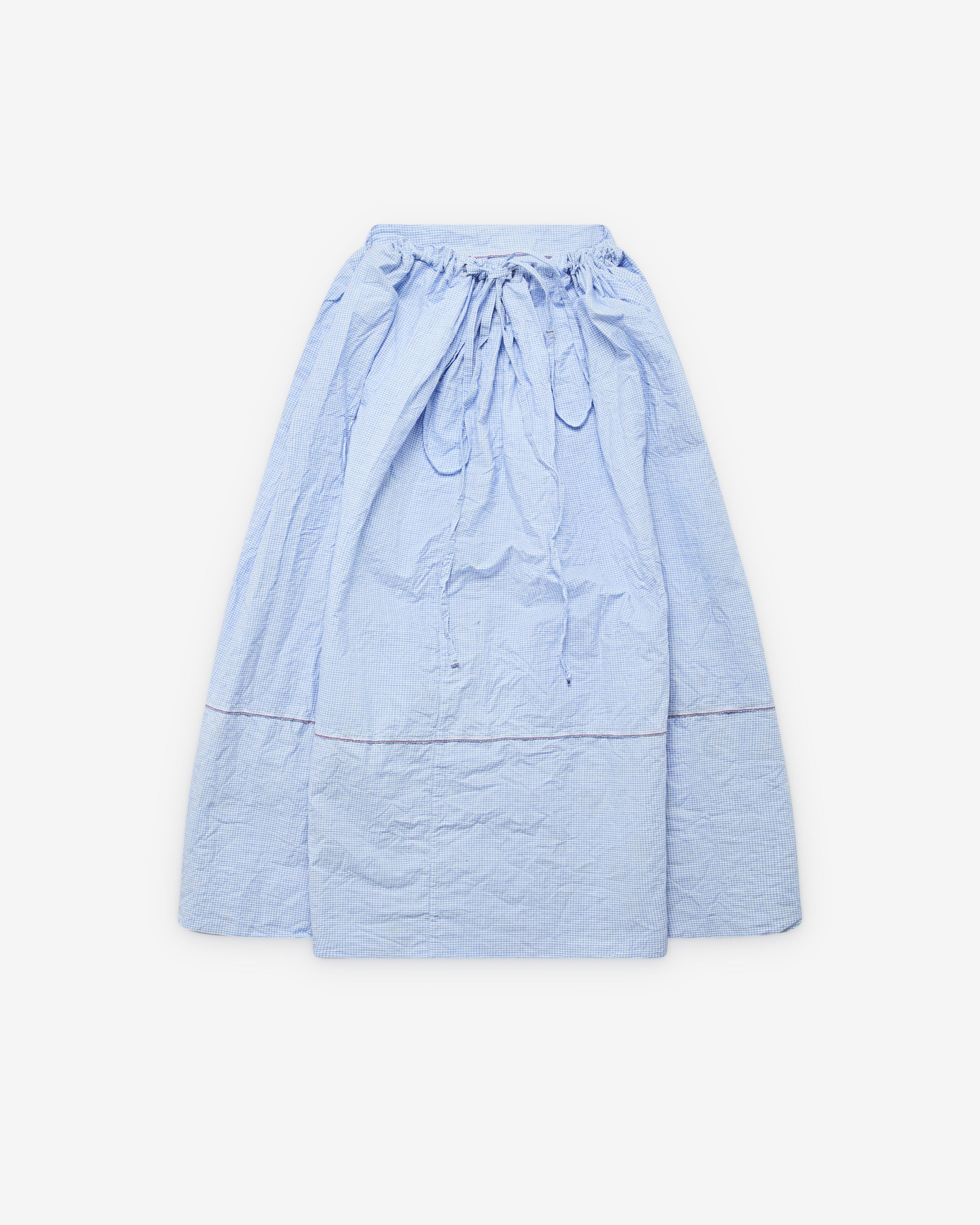 Daniela Gregis - Women's Gingham Skirt - (Blue) by DANIELA GREGIS