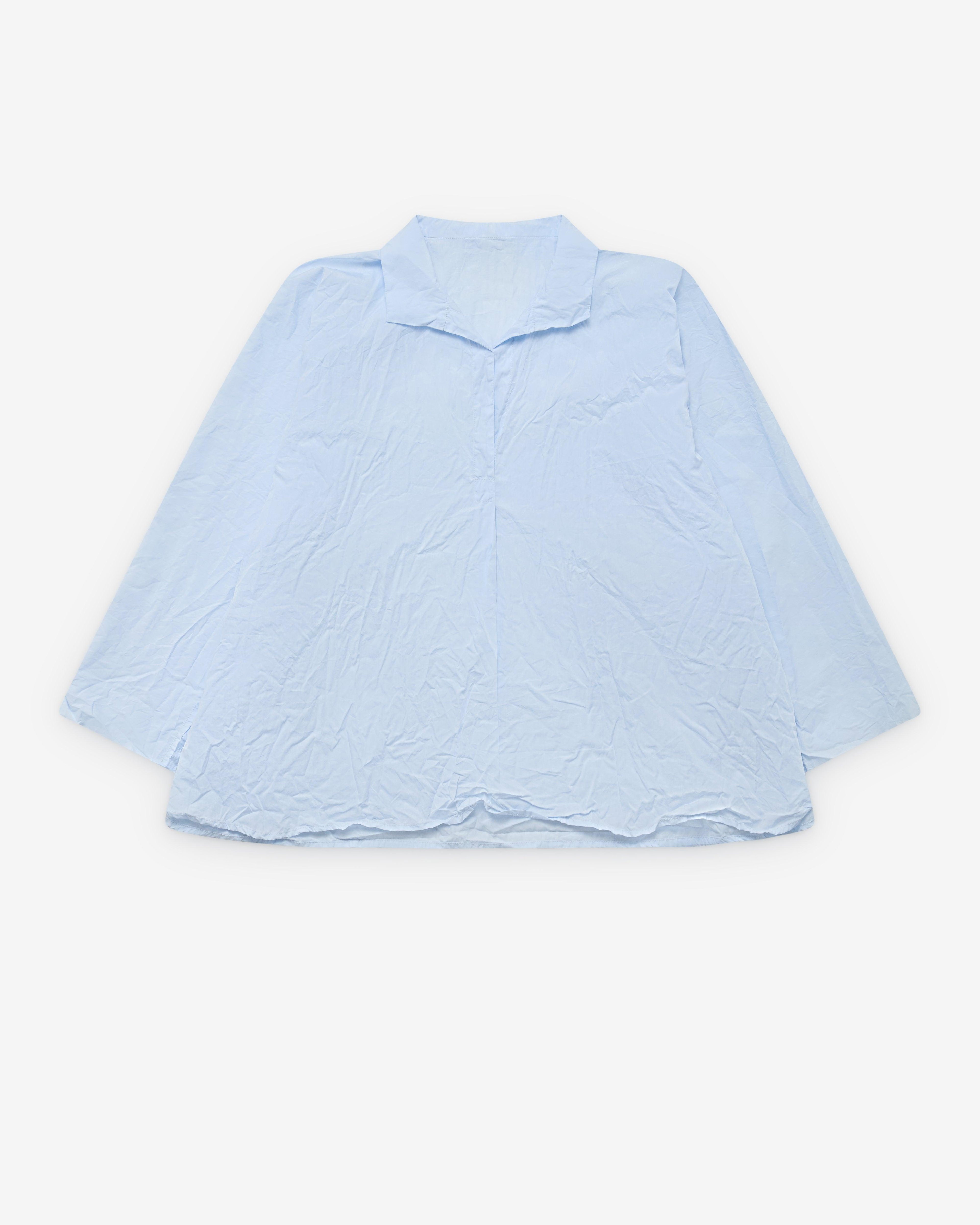 Daniela Gregis - Women's Open Collar Shirt - (Blue) by DANIELA GREGIS