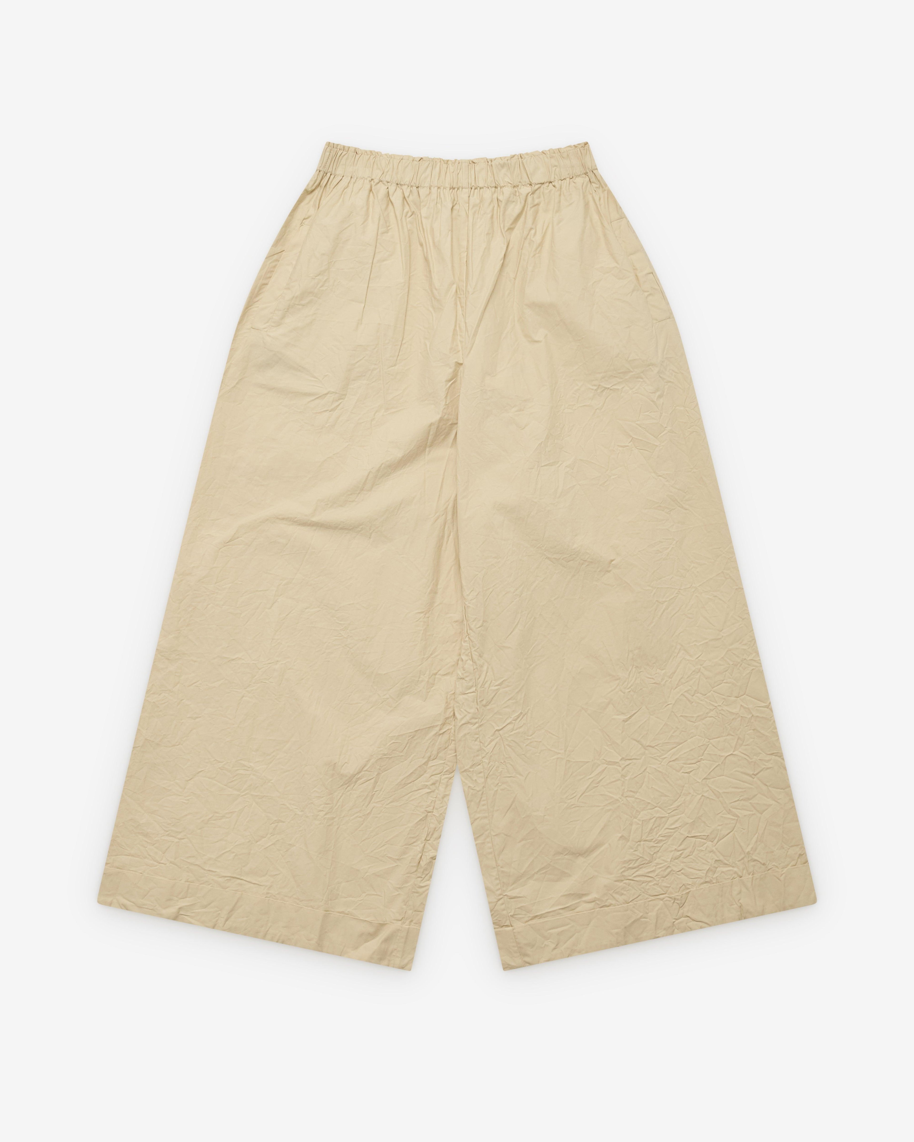 Daniela Gregis - Women's Poplin Trousers - (Ivory) by DANIELA GREGIS