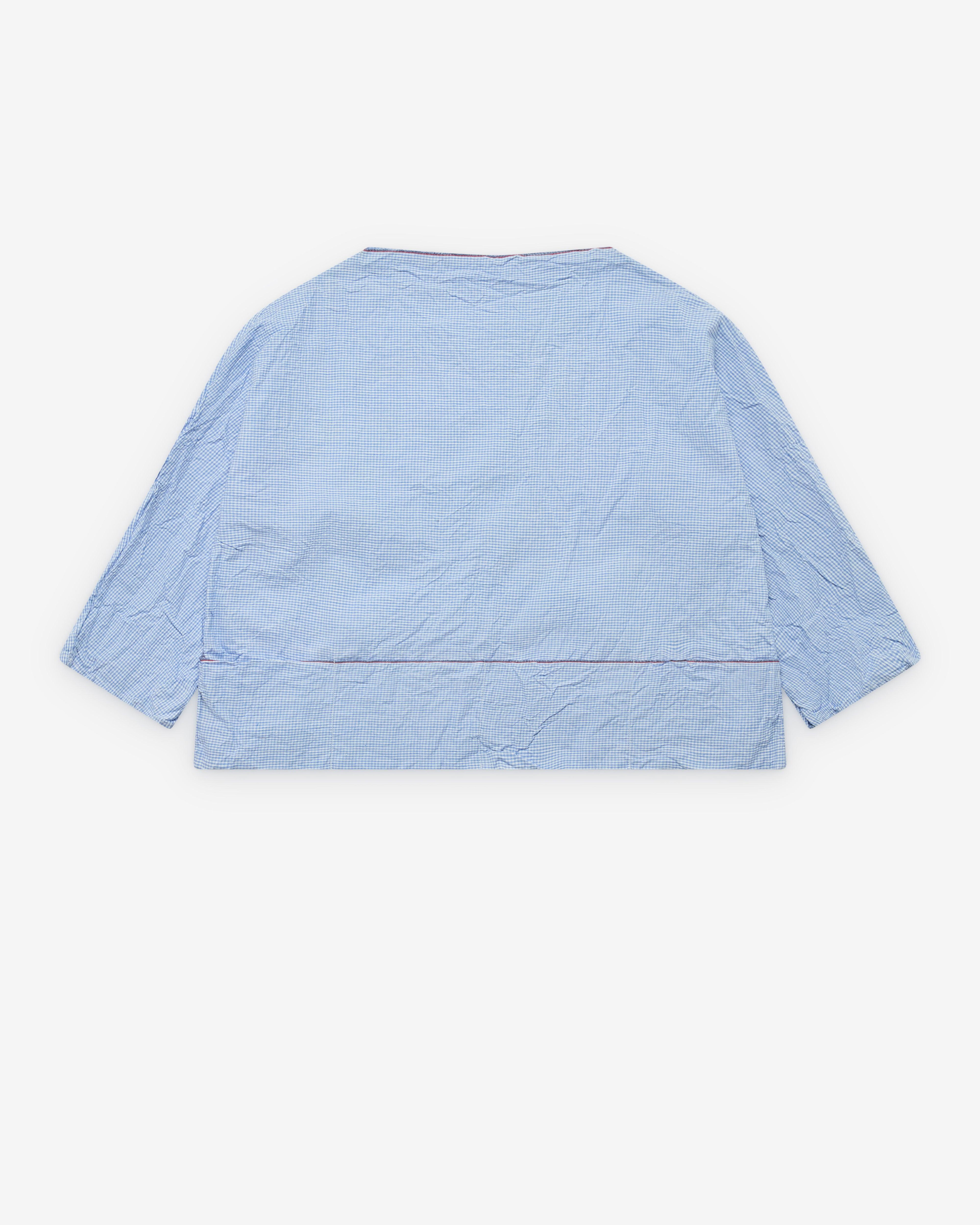 Daniela Gregis - Women's Round Neck Top - (Blue) by DANIELA GREGIS