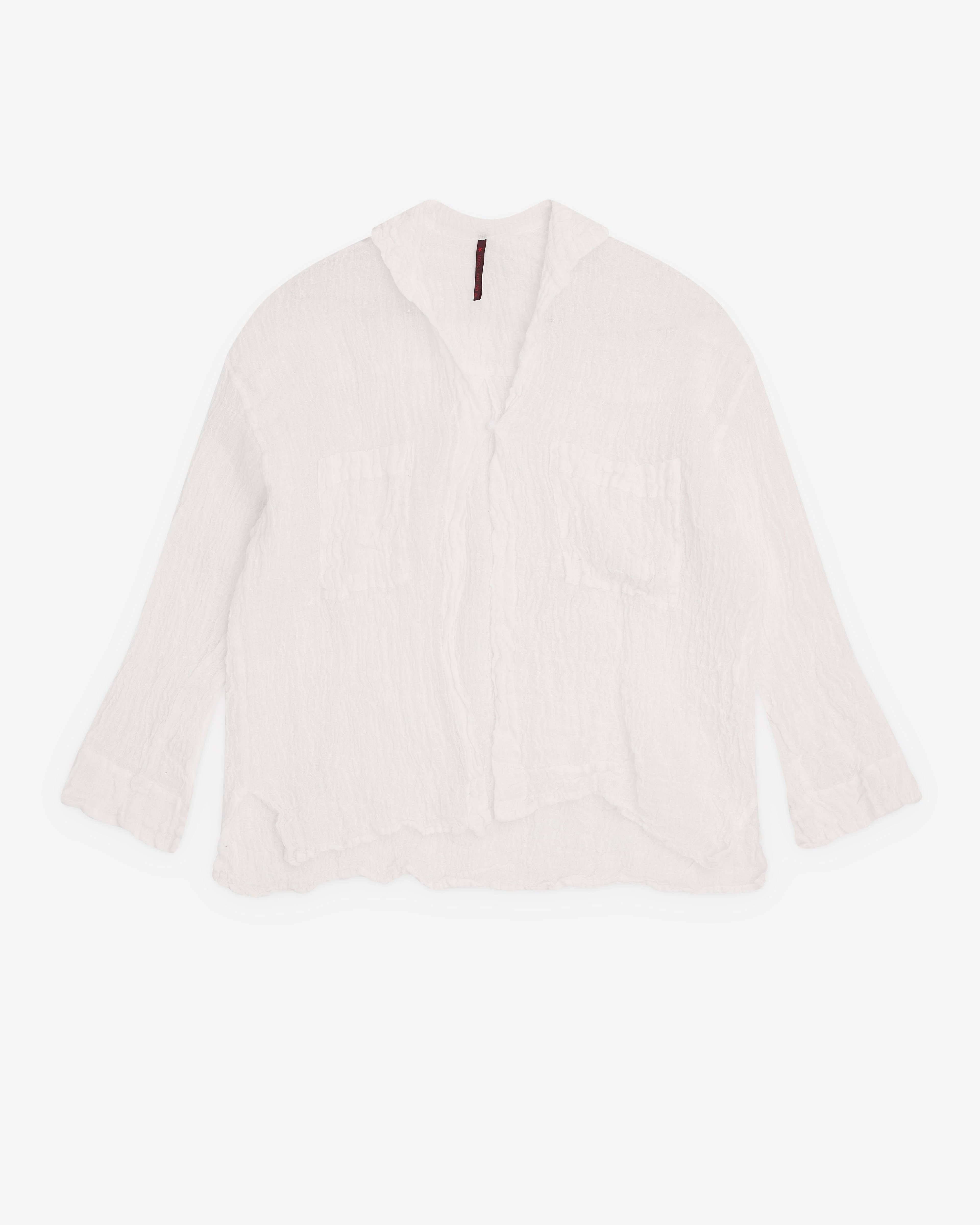 Daniela Gregis - Women’s Shawl Collar Shirt - (White) by DANIELA GREGIS