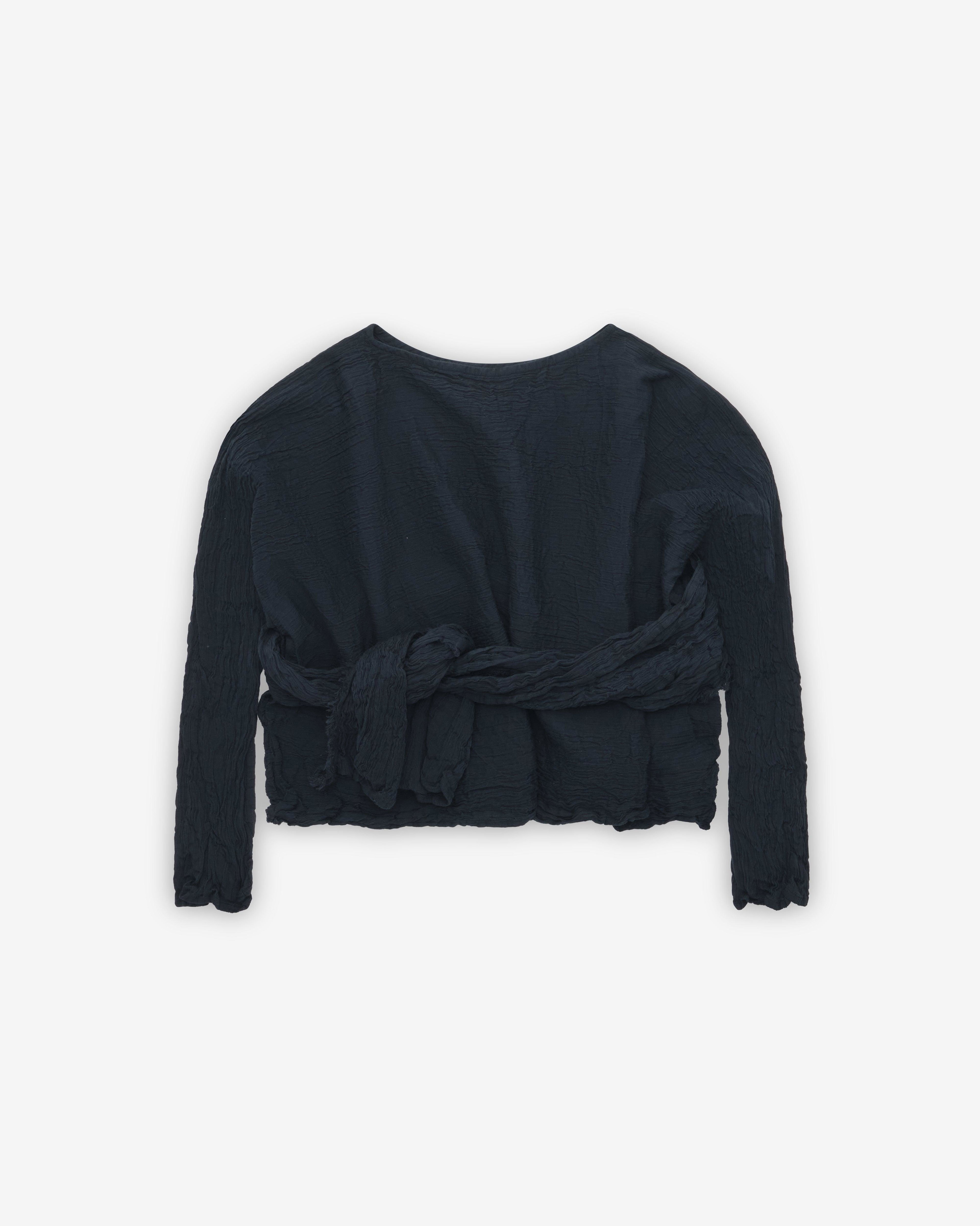 Daniela Gregis - Women's Tie-Waist Shirt - (Black) by DANIELA GREGIS