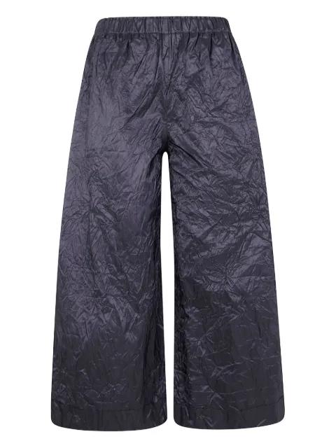 crumpled silk trousers by DANIELA GREGIS