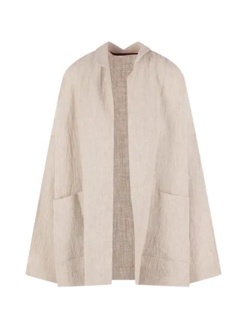 patch-pocket linen jacket by DANIELA GREGIS