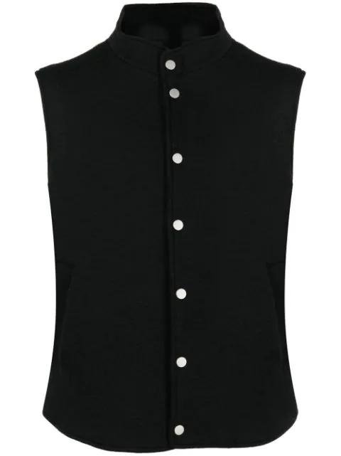 button-up sleeveless waistcoat by DANIELE ALESSANDRINI