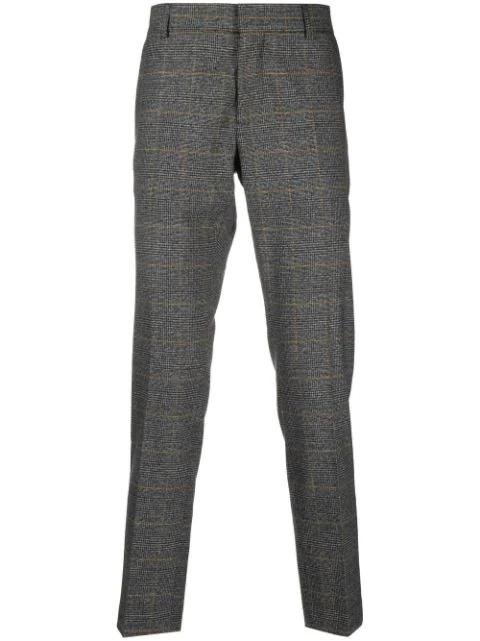 checked tapered-leg trousers by DANIELE ALESSANDRINI