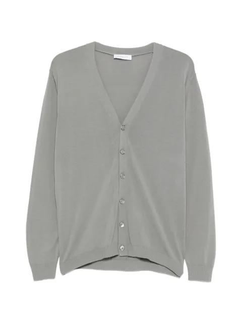 V-neck button-fastening cardigan by DANIELE FIESOLI