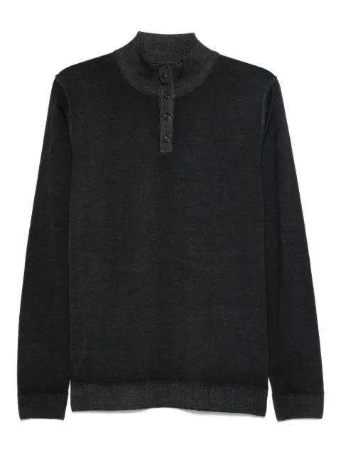 high-neck button polo shirt by DANIELE FIESOLI