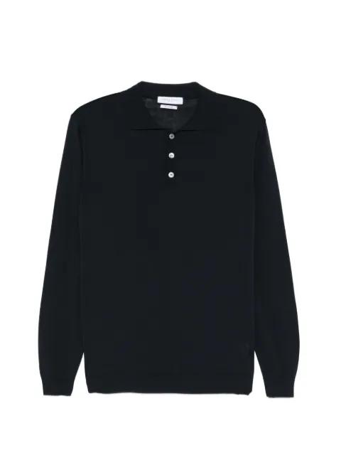 long-sleeve cotton polo shirt by DANIELE FIESOLI