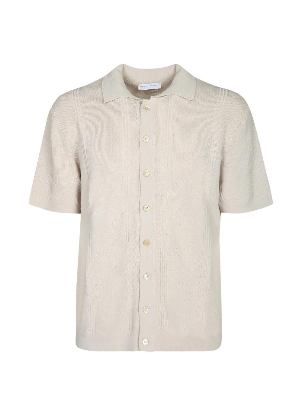 ribbed short-sleeved cardigan by DANIELE FIESOLI