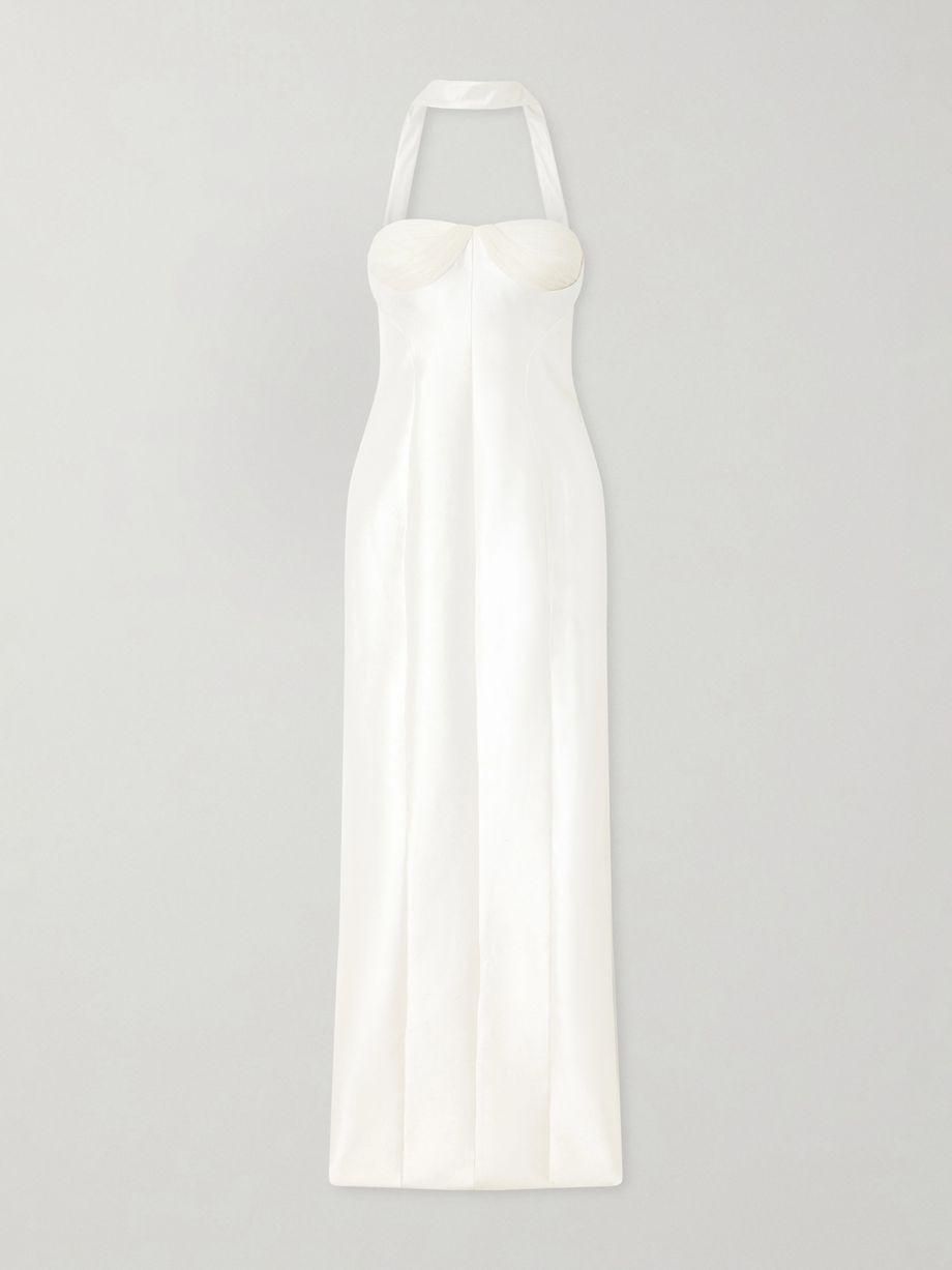 Lette tulle-trimmed wool and silk-blend twill gown by DANIELLE FRANKEL