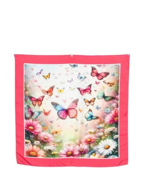 butterfly-print scarf by D'ANIELLO