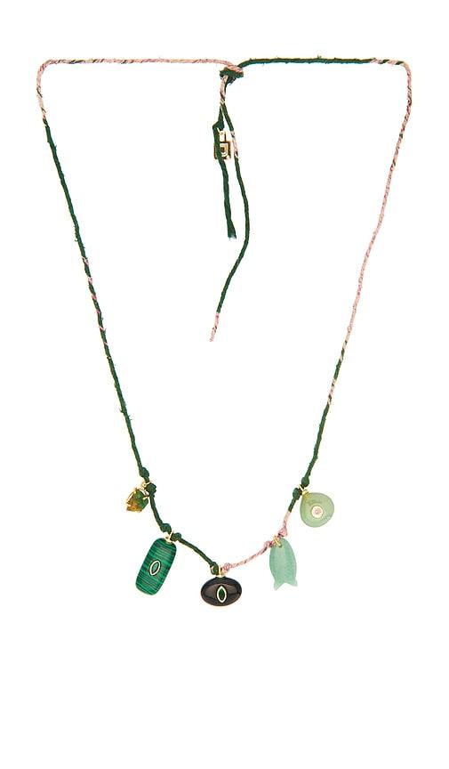 DANNIJO Abalone Necklace in Teal by DANNIJO