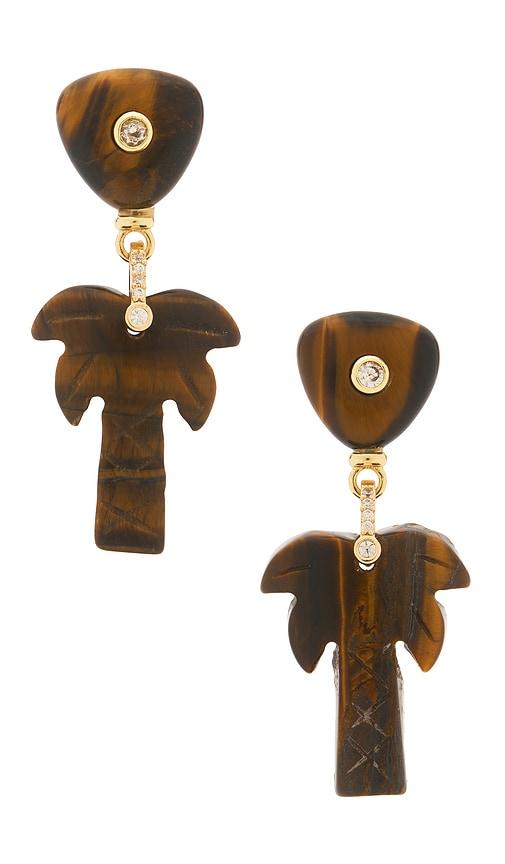 DANNIJO Jettie Earrings in Brown by DANNIJO