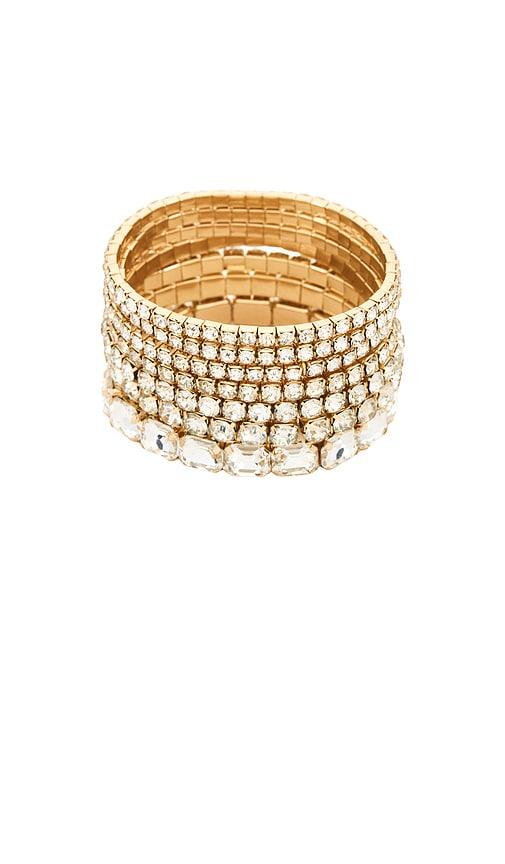 DANNIJO Valentina Gold Bracelet Set in Metallic Gold by DANNIJO