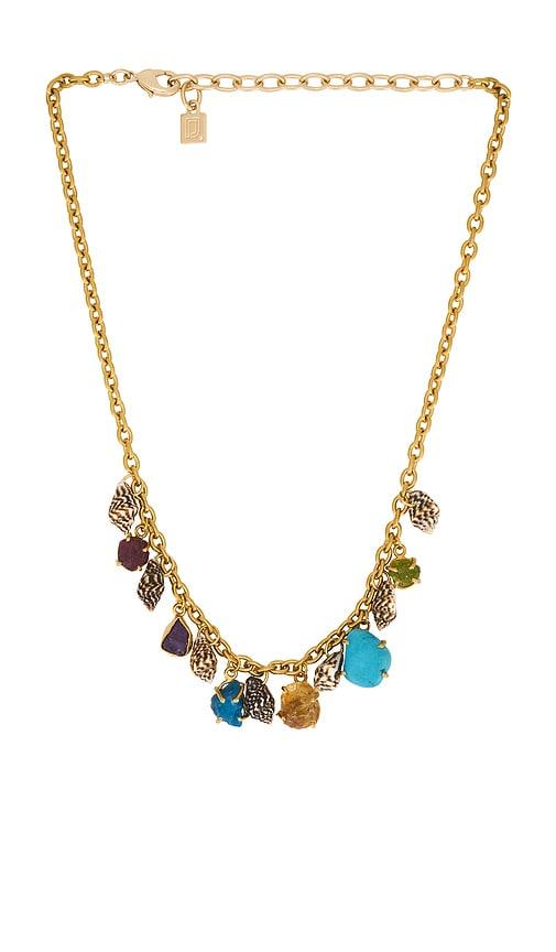 DANNIJO Zincite Necklace in Metallic Gold by DANNIJO