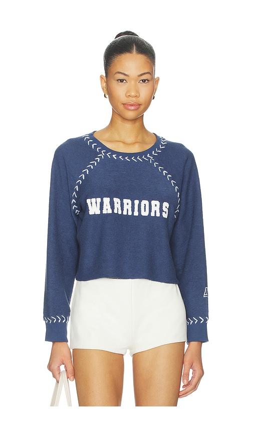 DANNIJOPRO The Courtside Crop Sweatshirt in Navy by DANNIJOPRO