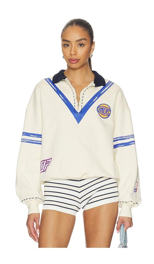 DANNIJOPRO The Letterman Pullover in Cream by DANNIJOPRO